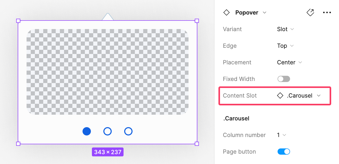 Insert Component from Search Results